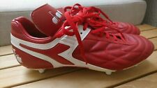 Neuw Fußballschuhe Diadora Dual Herren Fußball Rennrad Schuhe Gr. 42, 8 1/2  rot