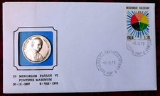 2 Numisbriefe Olympische Winterspiele 1992 und Papst Paulus VI Italien 1978