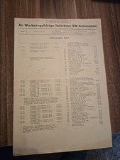 Werbeprospekt/An Werksangehörige Lieferbare VW Automobile Typ 1-4+Porsche/1972 
