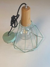 Vintage Design Lampe Türkis