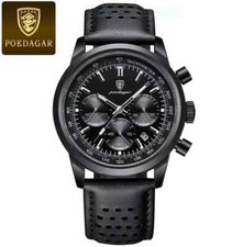 POEDAGAR Herren Uhr Quarzuhr