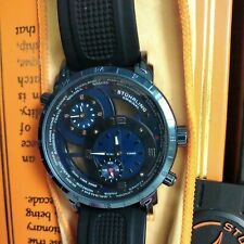 Stührling Uhr Worldtimer, Dualtimer,Swiss Quarz, 45mm, 5ATM,ungetragen, Ovp, 