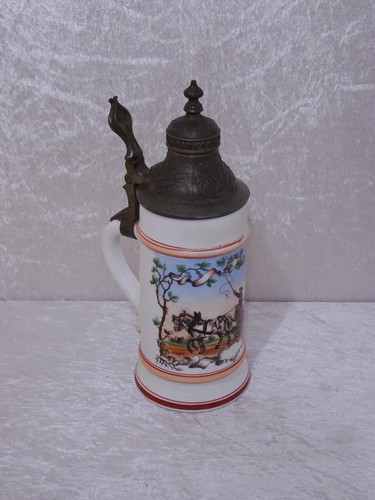 Antiker porzellan bierkrug - antiker,