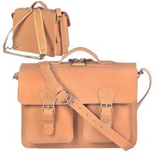 Lederranzen Ruitertassen Ledertasche Aktentasche Leder Lederschulranzen natur