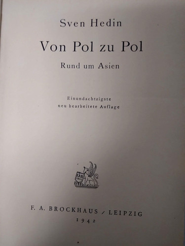 Sven hedin von - hedin, pol