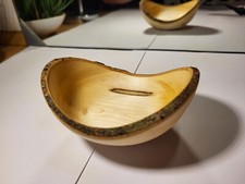 Holz Schüssel Naturrandschale Ahorn