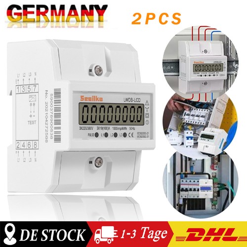 Drehstromzähler geeicht - 2x,