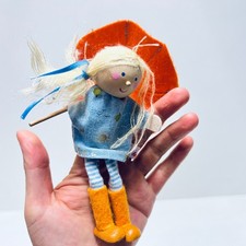 Käthe Kruse - Fingerpuppe - Puppe 13 cm groß - GUT   #1854