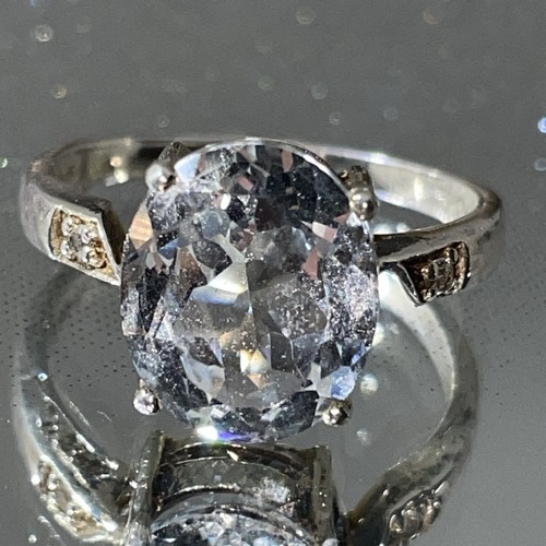 925 silber ring - silber, klaren