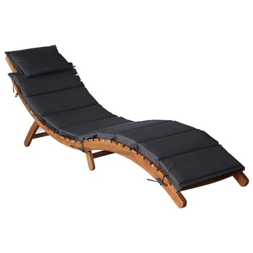 Sonnenliege holz mit auflage - mit,