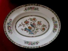 Wedgwood. Dekor Kutani Crane. Ovaler Teller. Bone China. 36 cm