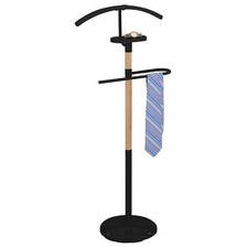 Herrendiener Stummer Diener Kleiderständer Damendiener Kleiderbügel in schwarz