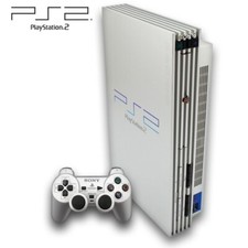 PS2 / Sony Playstation 2 - Konsole #silber + DualShock Controller + Zub.