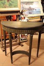 Gründerzeit halbrunder Tisch Konsolentisch Wandtisch um 1900 dunkelgrün