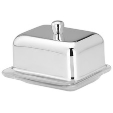 Butterdose Dose silber mit