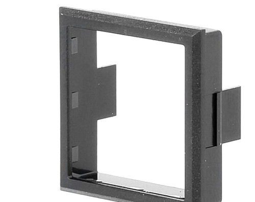 Bezel black plastic - bezel;, black;