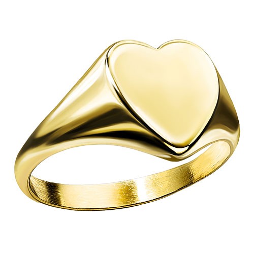 Damen herz ring siegelring - ring,
