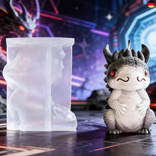 Drachen silikonform kerze - drachen,