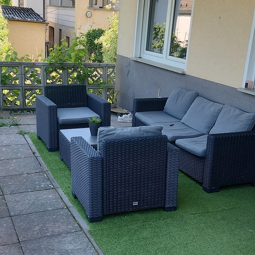 Polyrattan lounge set - lounge, 4-teilig
