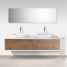 Badmöbel 180 cm Eiche LED