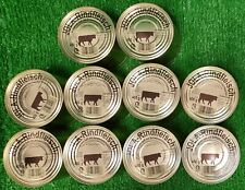 (16,87€/kg) 10x Jola RINDFLEISCH eigenem Saft 400g Goldlack Wurstdose Versand0€