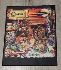Backpatch Rückenaufnäher Patch Omen Battle Cry neu Metal Metal Kutte Battle Vest
