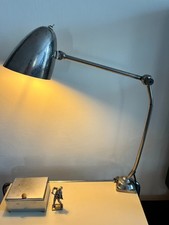 Seltene Franta Anyz Stahl Schreibtischlampe 1930 Bauhaus Stahlrohr Tischlampe
