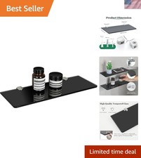 Glasregal Schwarz Badregal