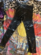 schwarze Lackhose  M, 36/38