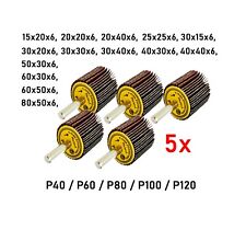 5X FÄCHERSCHLEIFER SCHLEIFSTIFT SCHLEIFMOP Lamellenschleifer Schleiffächer 6mm