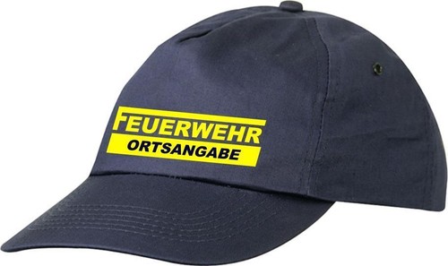 Feuerwehr cap navy bedruckt - cap,