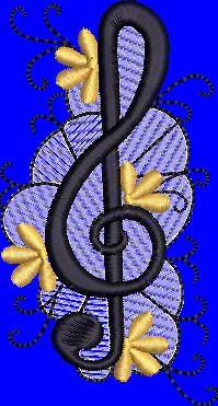 Stickdatei note 5581 stiche - stickdatei,
