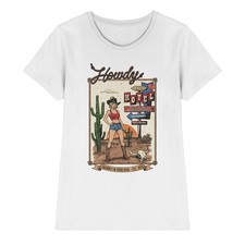 Damen T-Shirt Cowgirl Western