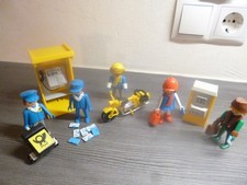 Playmobil 3231 Vintage Post-Set Telefonzelle Briefkasten Briefträger mit Karre