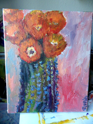 Malerei auf leinwand blumen - auf,