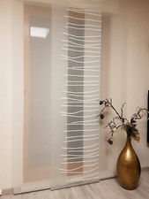 IKEA Flächenvorhang Schiebegardine weiß Striche Muster 60x300 cm NEU OVP