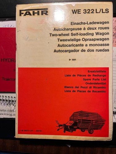 Ersatzteilliste fahr einachs - ersatzteilliste,