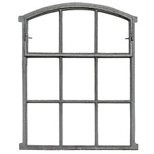Fenster zum Öffnen grau Stallfenster Eisenfenster Eisen 71cm Antik-Stil (b2)