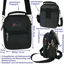 Herren Schultertasche kleine Umhängetasche Handtasche Hüfttasche Gürteltasche