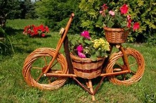 Fahrrad, Motorrad Korbgeflecht, Rattan, Pflanzkorb, Pflanzkasten,Weide, 70 cm
