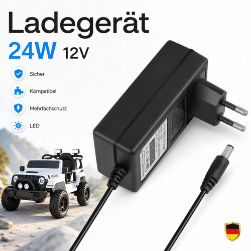 Sicheres 12v ladegerät mit - 12v,