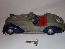 Großes und seltenes altes Blechauto mit Uhrwerk Made in US Zone Germany