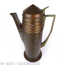 Jugendstil Kanne, Bier Schenkkanne, Karaffe, Kupfer Messing, Jug, 3,5 Liter