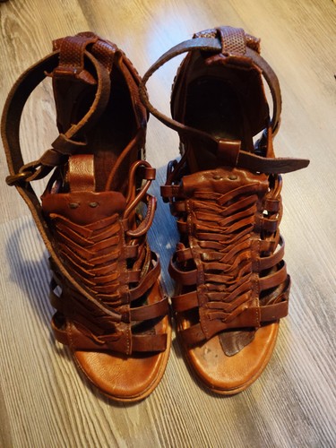 Sandalen braun leder - as, 98