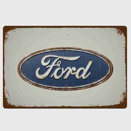 Blechschild ford auto - blechschild,