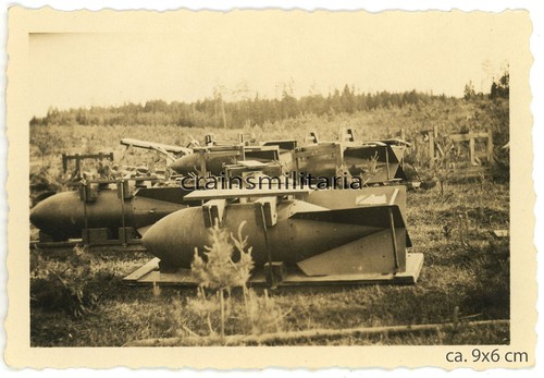 Orig foto fliegerbombe waffen - foto,