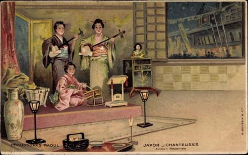 Litho japan chanteuses - japan,,