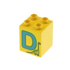 1x Lego Duplo Motiv Bau Stein