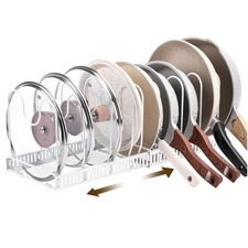 Topfdeckelhalter ,Erweiterbarer Deckelhalter Topfdeckelhalter mit 10 Verstellbar