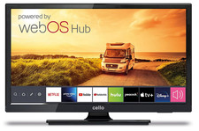 Cello 19 Zoll Smart Camping Reise TV 12-Volt TV Triple Tuner Bluetooth